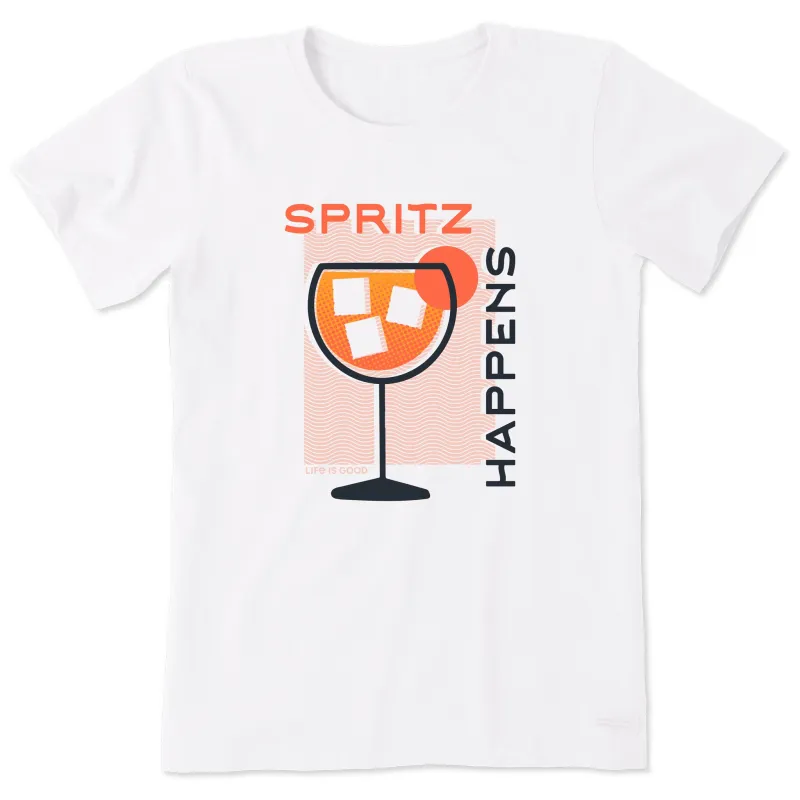 Women's Aperol Spritz Happens Short Sleeve Tee sold by Life is Good