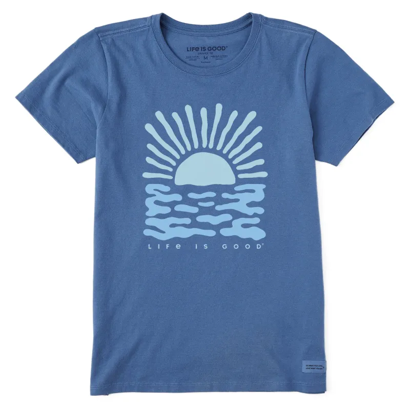 Women's Sun Over the Water Short Sleeve Tee sold by Life is Good