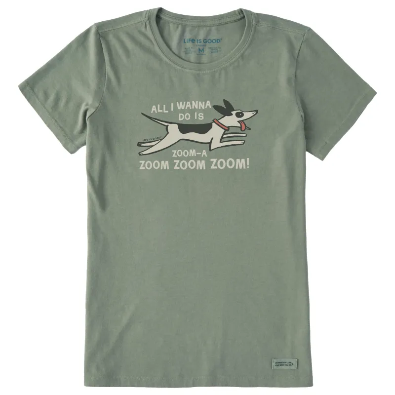 Women's Zoom Zoom Dog Short Sleeve Crusher Tee made by Life is Good
