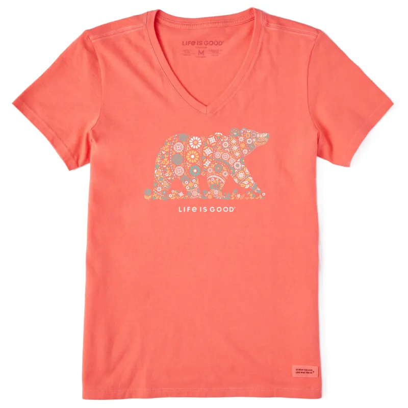 Women's Unbearably Beautiful Short Sleeve Crusher Vee sold by Life is Good