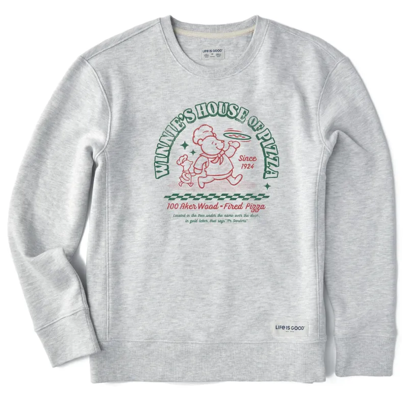 Women's Winnie's House of Pizza Simply True Crew sold by Life is Good