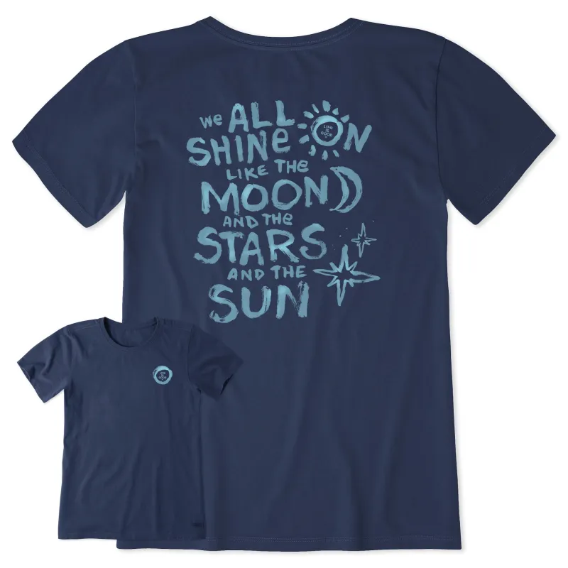Women's We all Shine Short Sleeve Tee sold by Life is Good