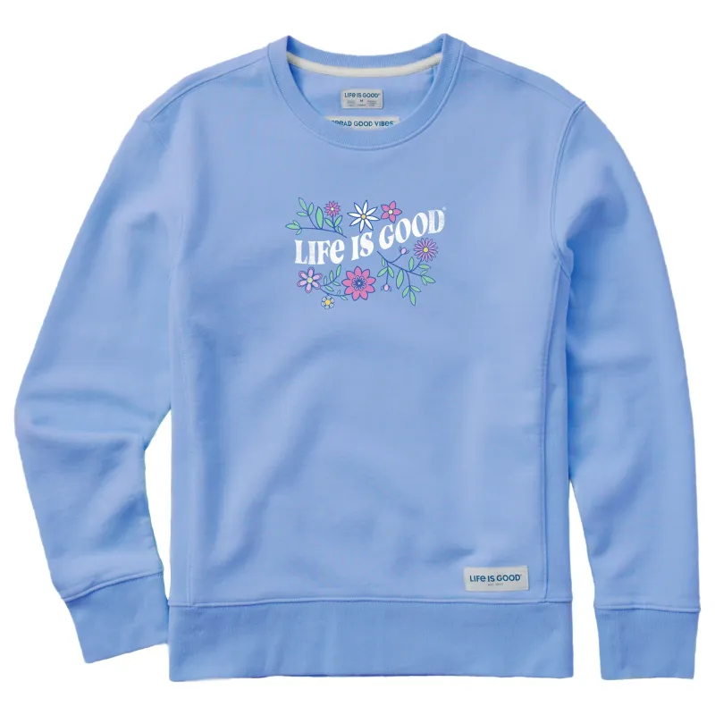 Women's Clean Garden Simply True Fleece Crew sold by Life is Good