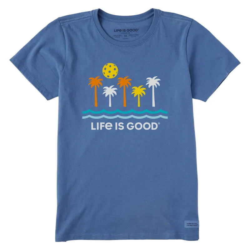 Women's Pickle Palms Short Sleeve Tee sold by Life is Good