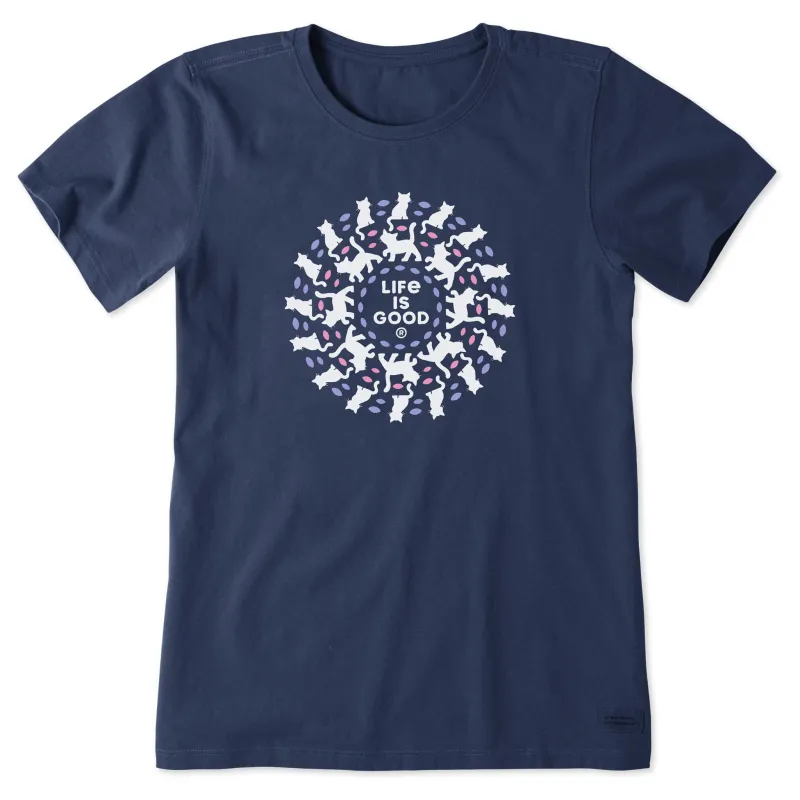 Women's Mandala Al Short Sleeve Crusher Tee sold by Life is Good