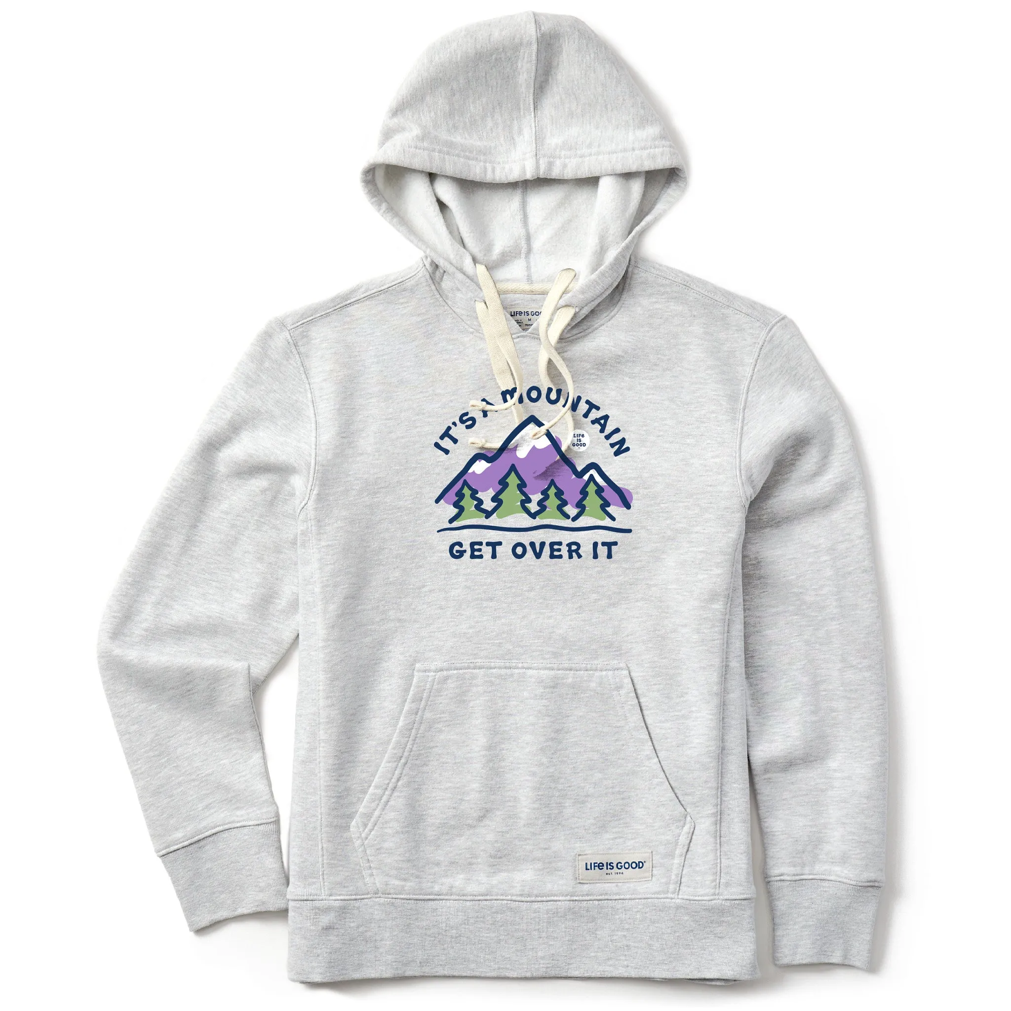 Women's It's a Mountain Get Over It Simply True Fleece Hoodie sold by Life is Good
