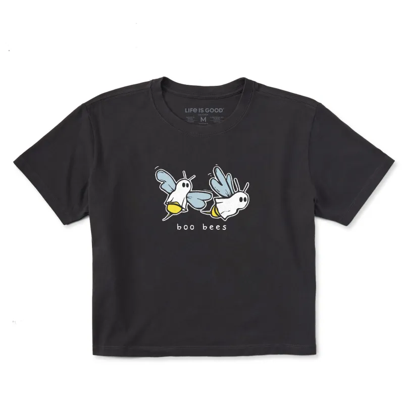 Women's Boo Bees Short Sleeve Crusher Boxy Tee sold by Life is Good