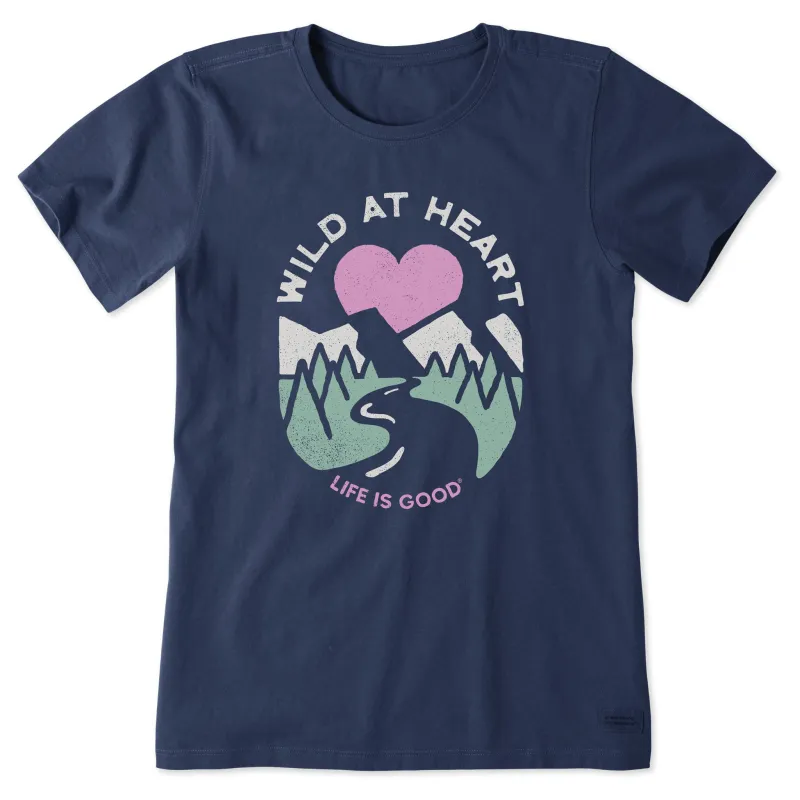 Women's Wild at Heart Sunset Short Sleeve Tee sold by Life is Good