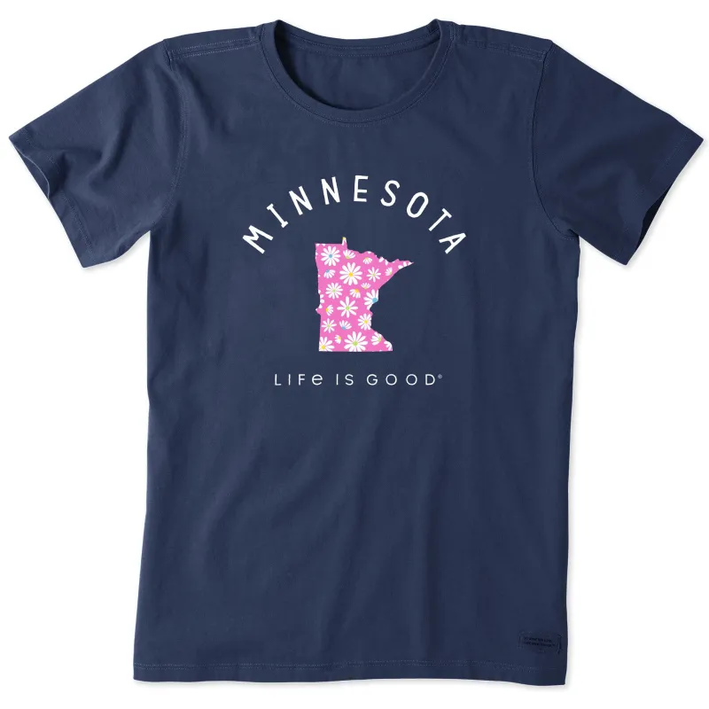 Women's Minnesota Daisies Short Sleeve Crusher Tee sold by Life is Good