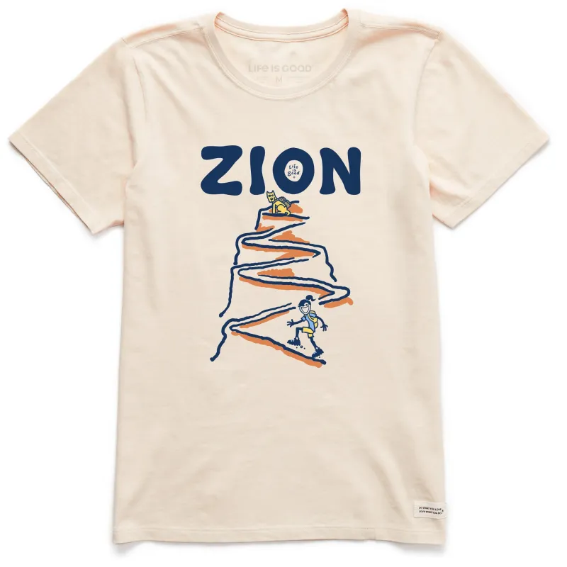 Women's Jackie Rocket Zion Switchback Hike Short Sleeve Crusher Tee sold by Life is Good