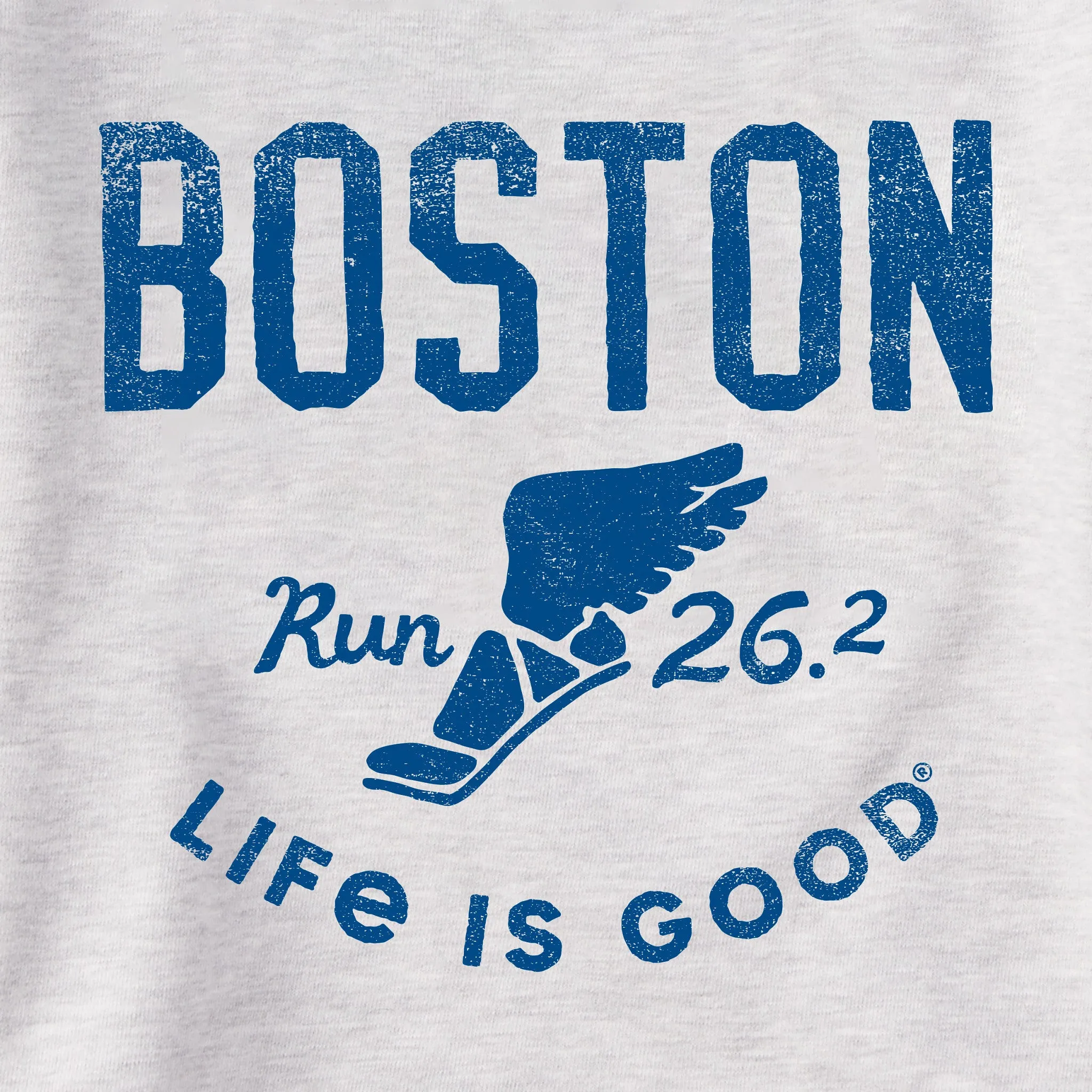 Women's Boston 26.2 Wings Simply True Fleece Hoodie sold by Life is Good product image thumbnail 2