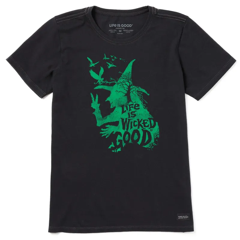 Women's Wizard of Oz Life is Wicked Good Witch Short Sleeve Tee sold by Life is Good