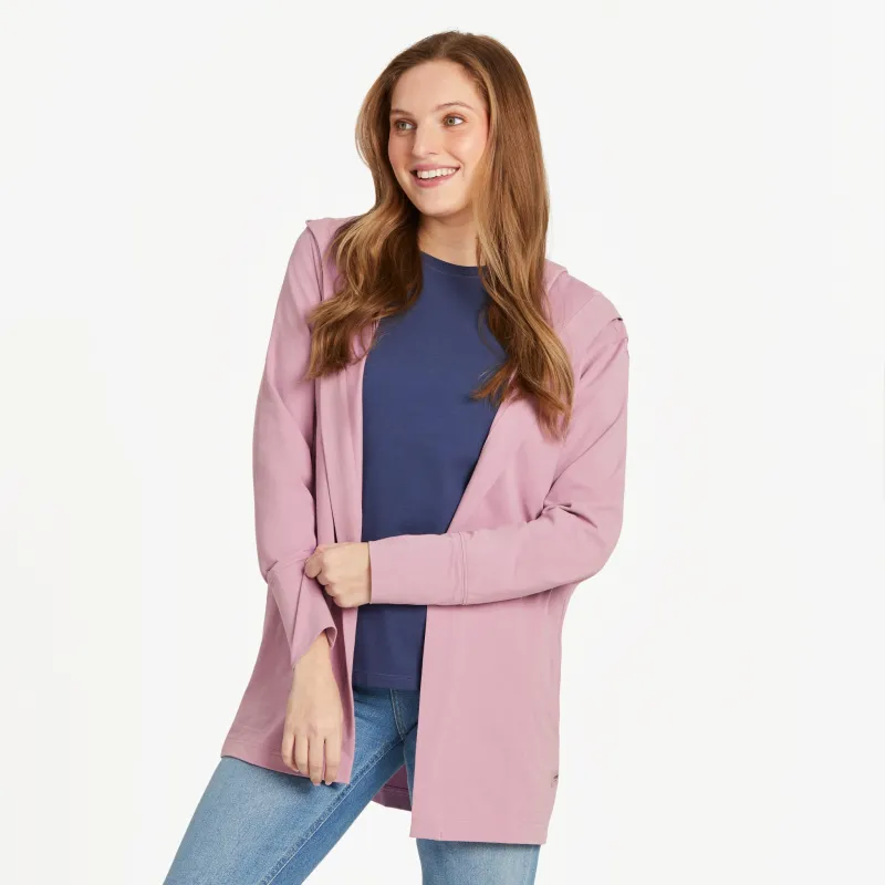 Women's Solid Crusher-FLEX Cardigan sold by Life is Good