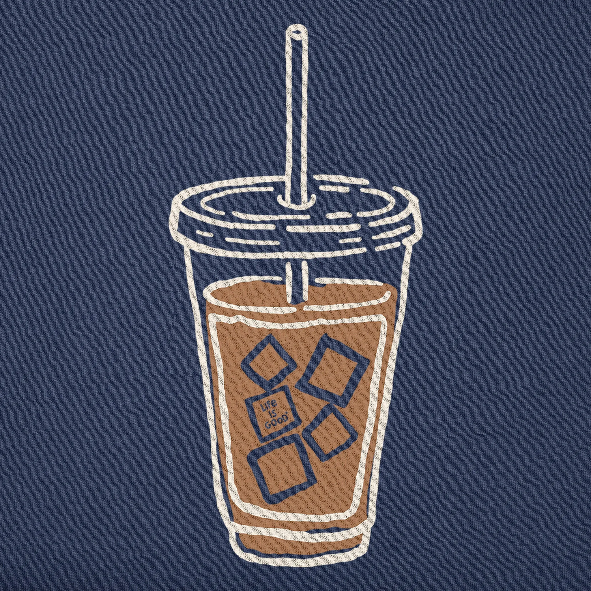 Women's Iced Coffee Long Sleeve Crusher Vee sold by Life is Good product image thumbnail 2