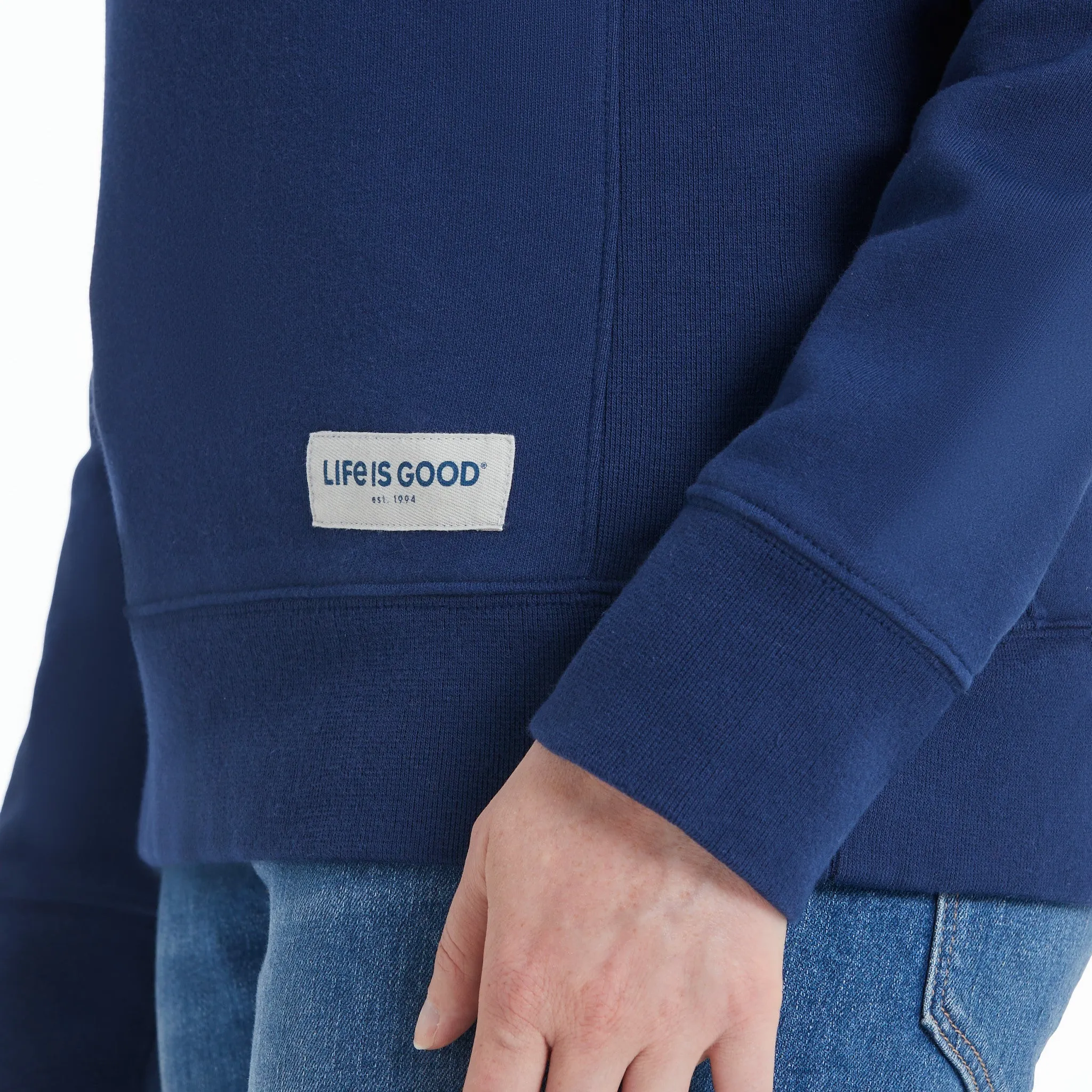 Women's Mountainside Oval Simply True Fleece Crew sold by Life is Good product image thumbnail 4