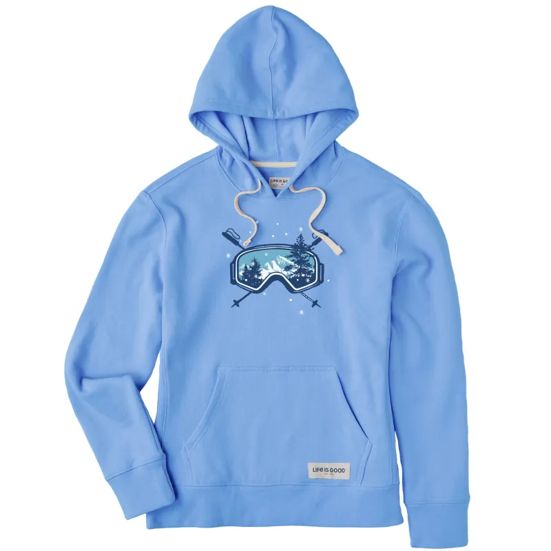 Women's Macro Goggles Simply True Fleece Hoodie sold by Life is Good