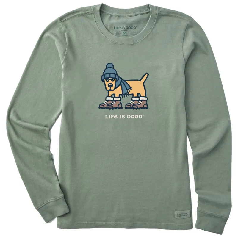 Women's Warmly Dressed Rocket Long Sleeve Crusher Tee sold by Life is Good