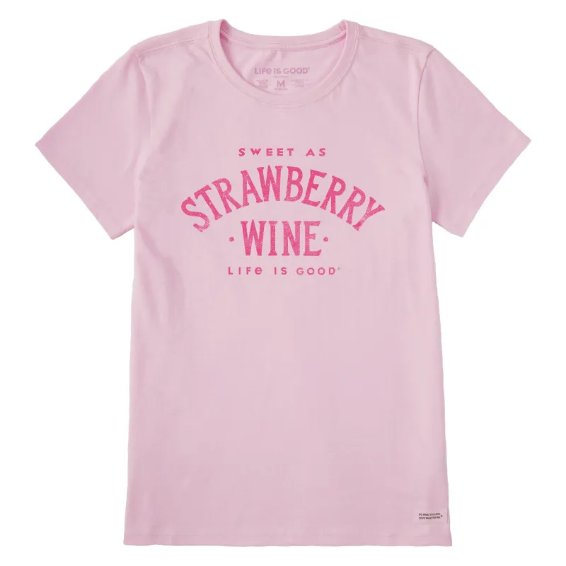 Women's Sweet as Strawberry Wine Short Sleeve Crusher-LITE Tee sold by Life is Good