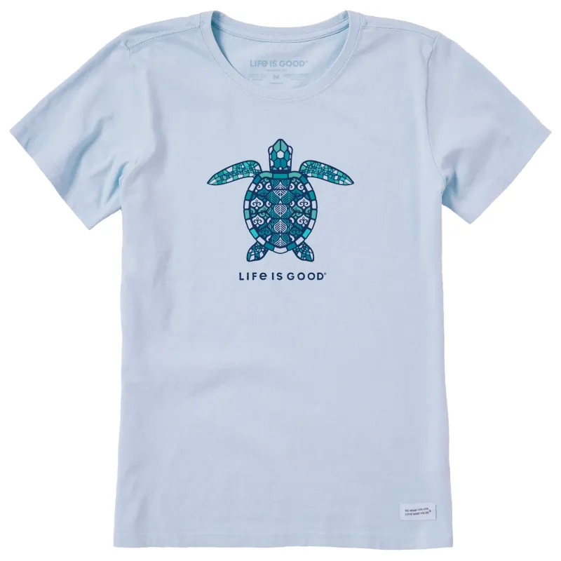 Women's Mandala Turtle Short Sleeve Tee sold by Life is Good