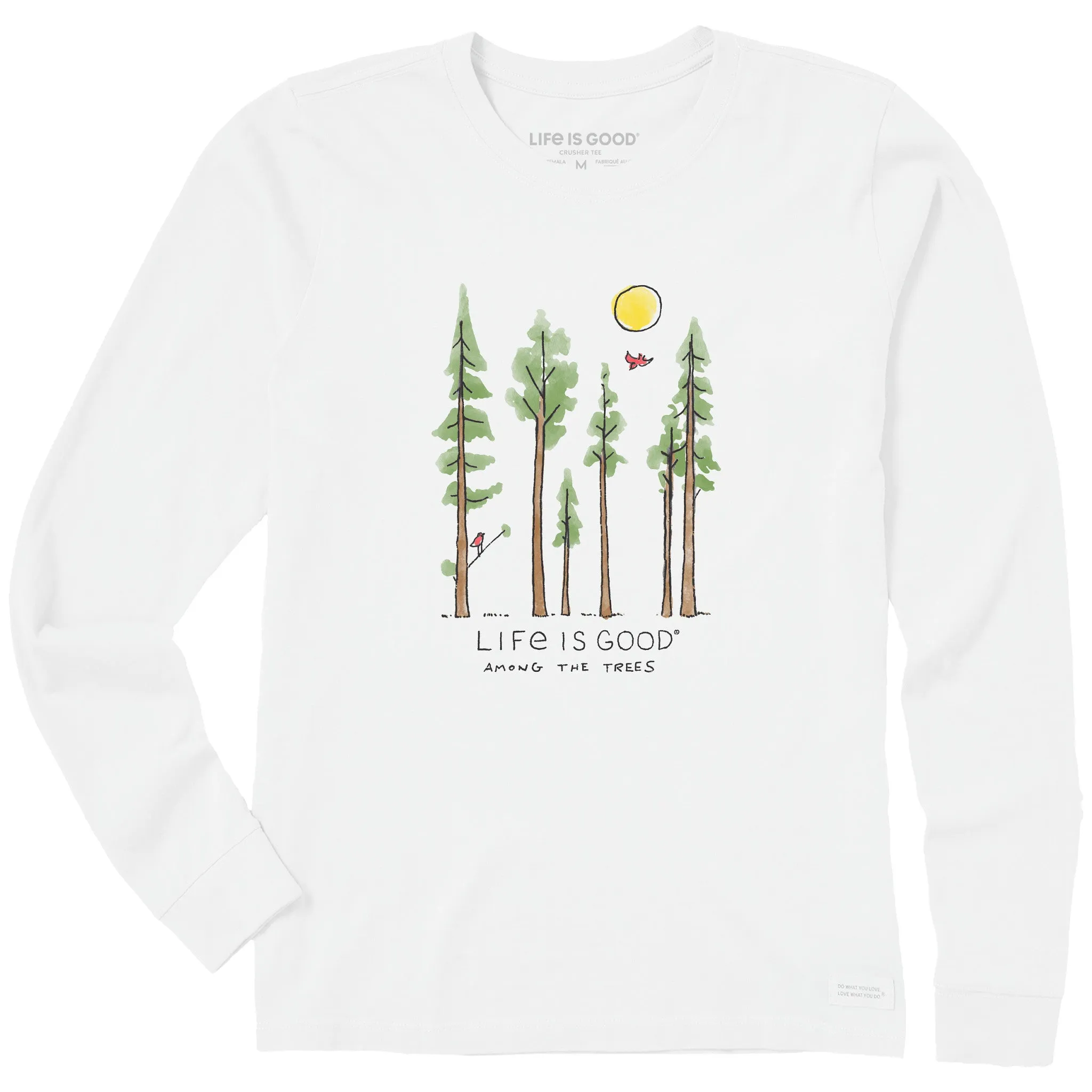 Women's Life is Good Among the Trees Long Sleeve Crusher Tee sold by Life is Good product image thumbnail 3