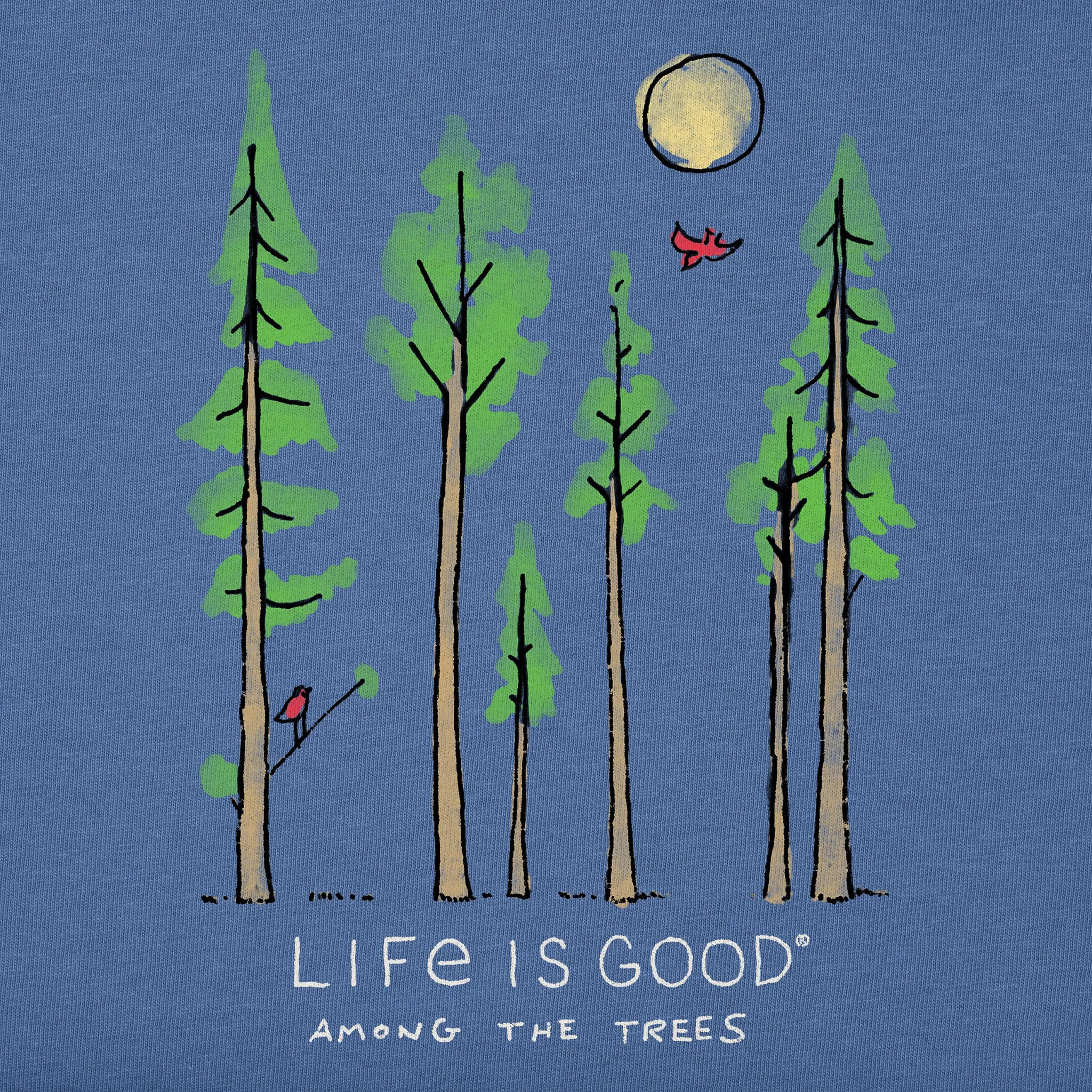 Women's Life is Good Among the Trees Long Sleeve Crusher Tee sold by Life is Good product image thumbnail 2