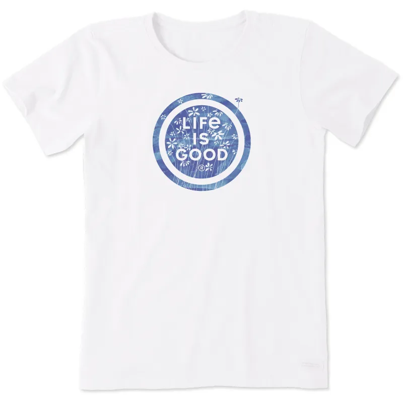 Women's Fine Daisy Coin Short Sleeve Tee sold by Life is Good