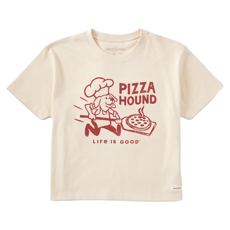 Women's Pizza Hound Short Sleeve Crusher Boxy Tee sold by Life is Good