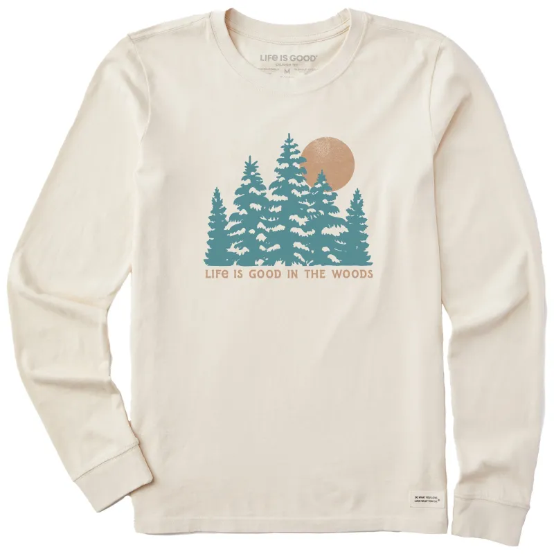 Women's Life is Good in the Woods Long Sleeve Crusher Tee made by Life is Good