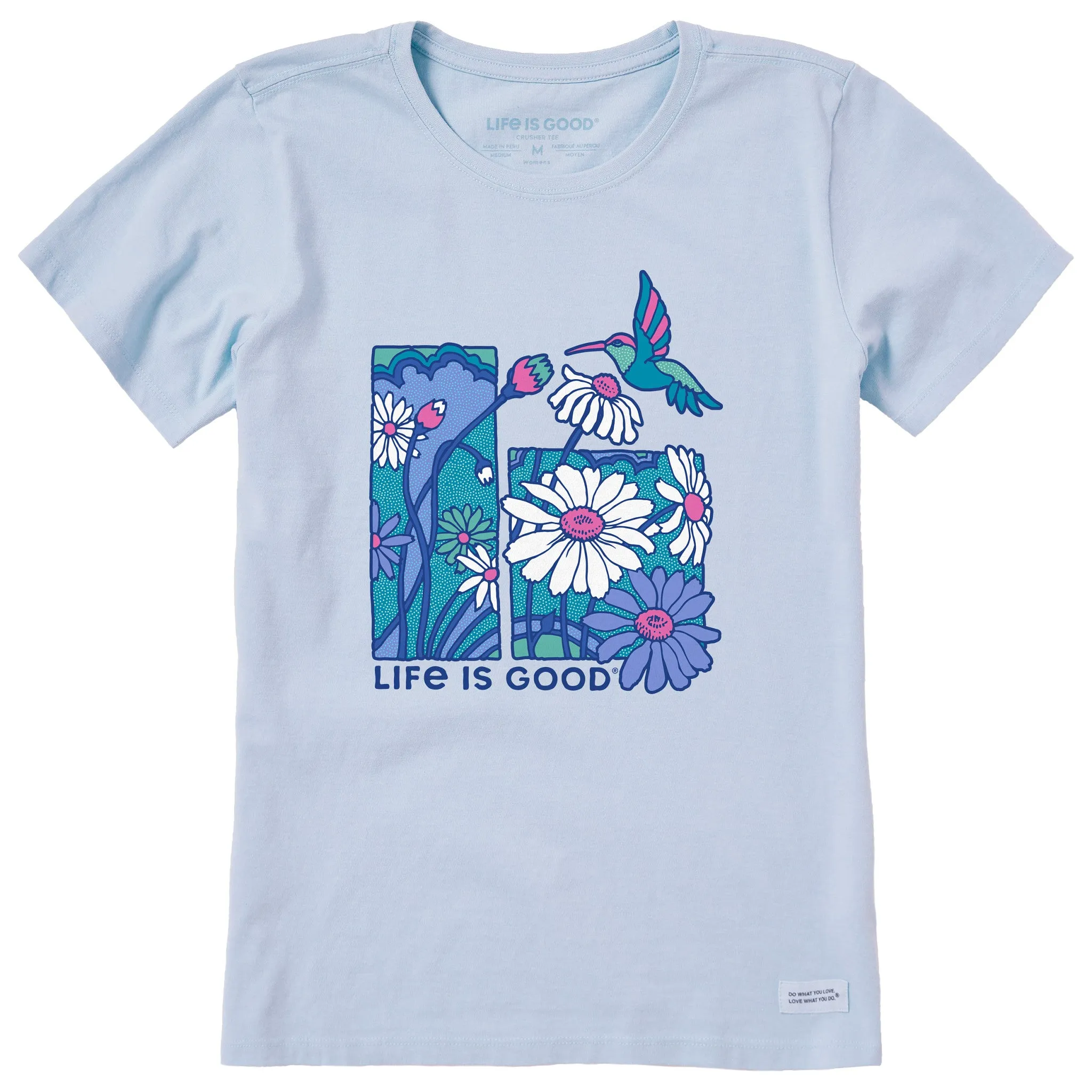 Women's Life is Good Hummingbird Short Sleeve Crusher Tee sold by Life is Good product image thumbnail 3