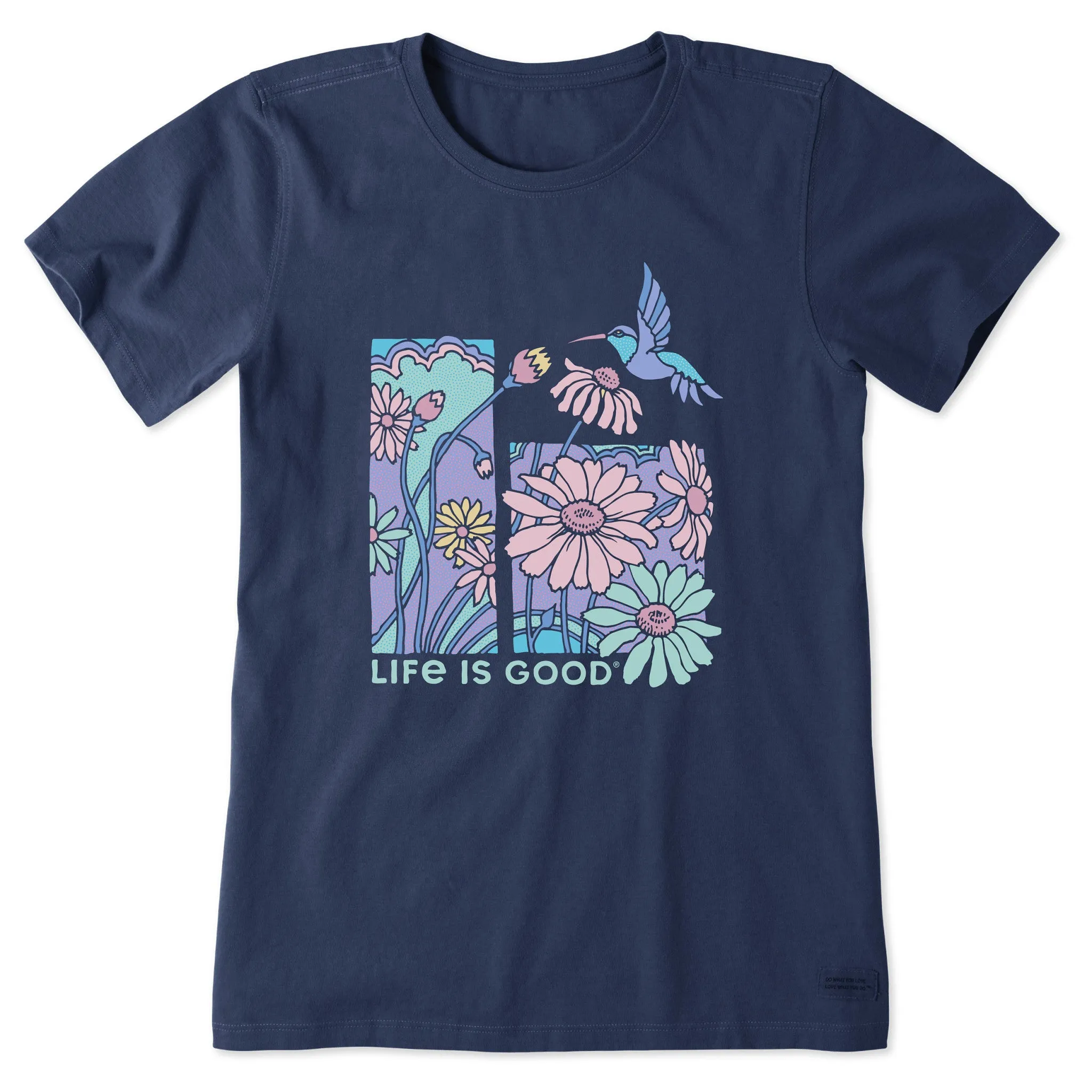 Women's Life is Good Hummingbird Short Sleeve Crusher Tee sold by Life is Good product image thumbnail 5