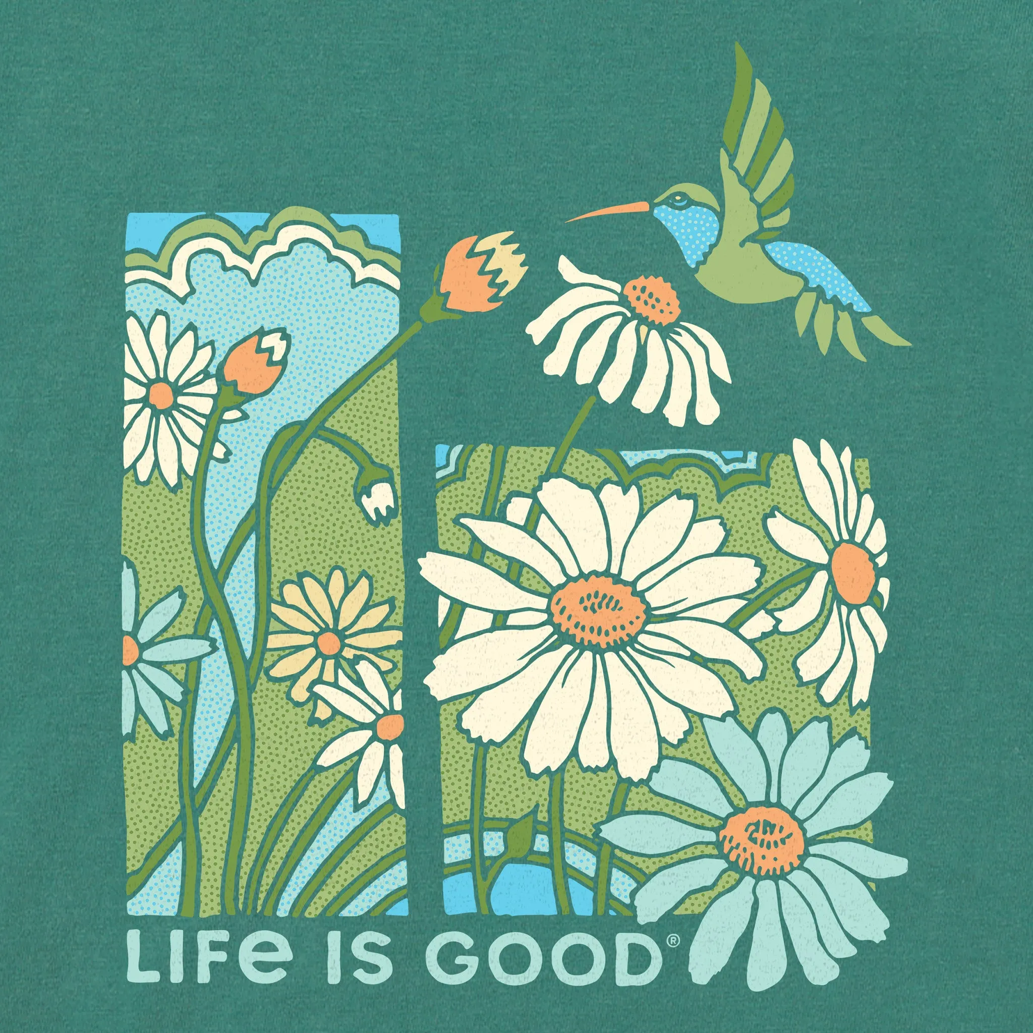 Women's Life is Good Hummingbird Short Sleeve Crusher Tee sold by Life is Good product image thumbnail 2