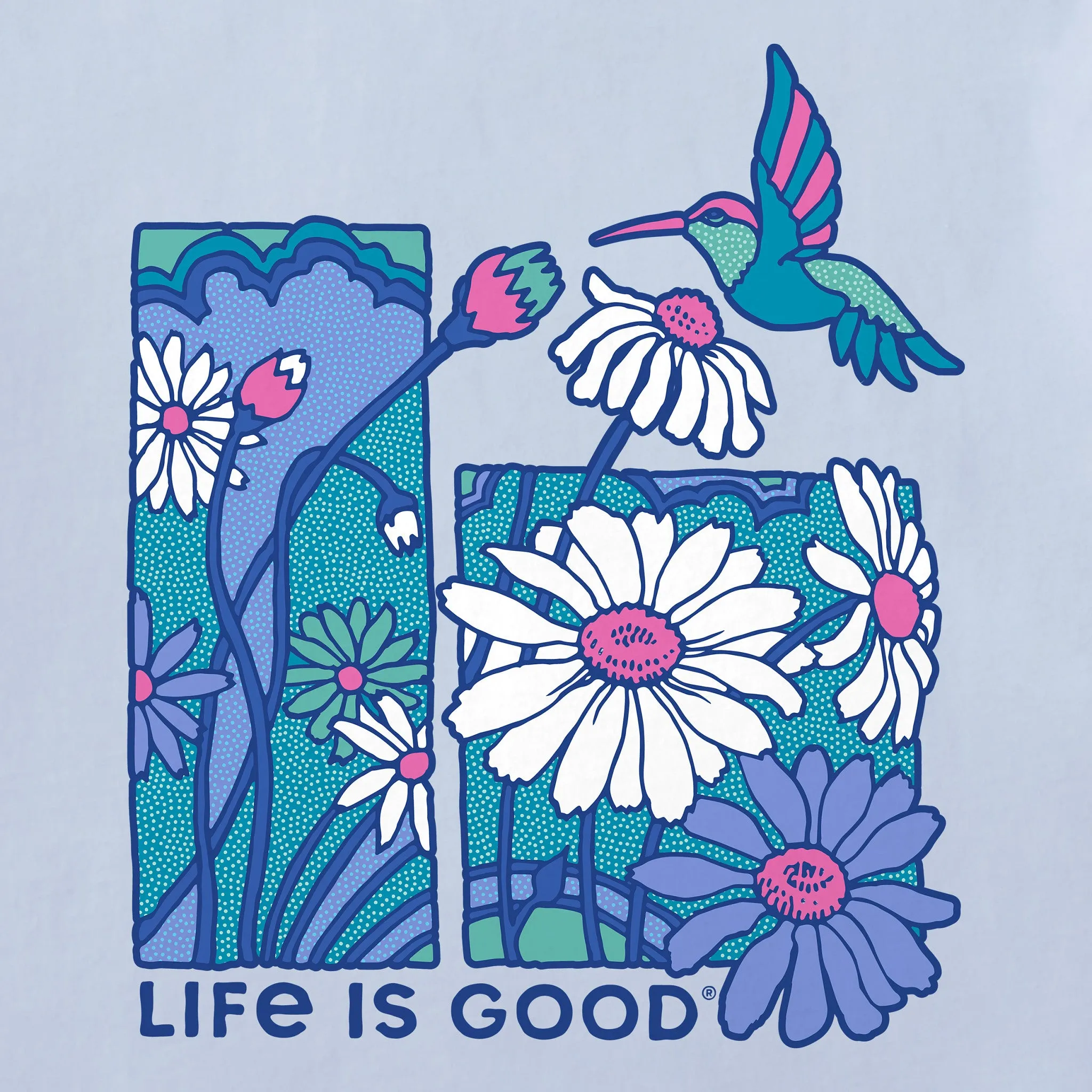 Women's Life is Good Hummingbird Short Sleeve Crusher Tee sold by Life is Good product image thumbnail 4