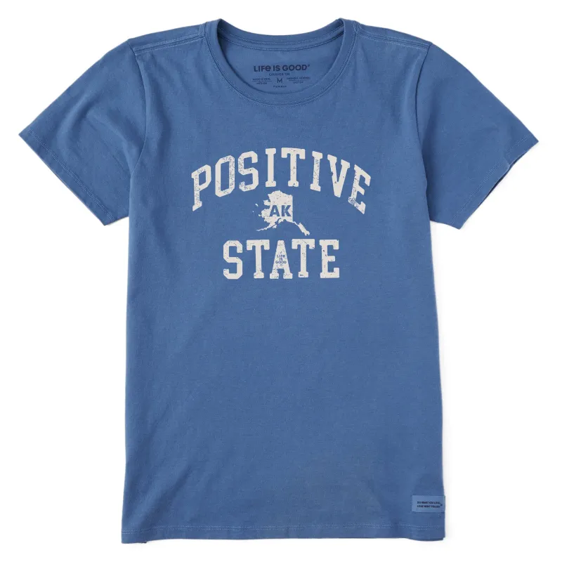 Women's Positive State Alaska Short Sleeve Crusher Tee sold by Life is Good