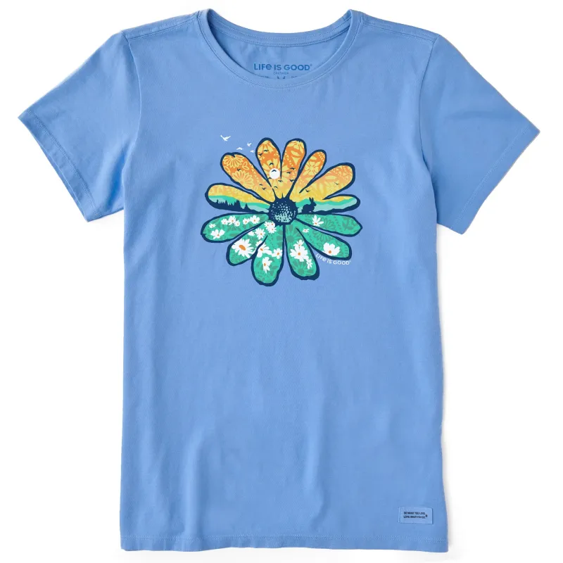 Women's Spring Daisycape Short Sleeve Crusher Tee sold by Life is Good