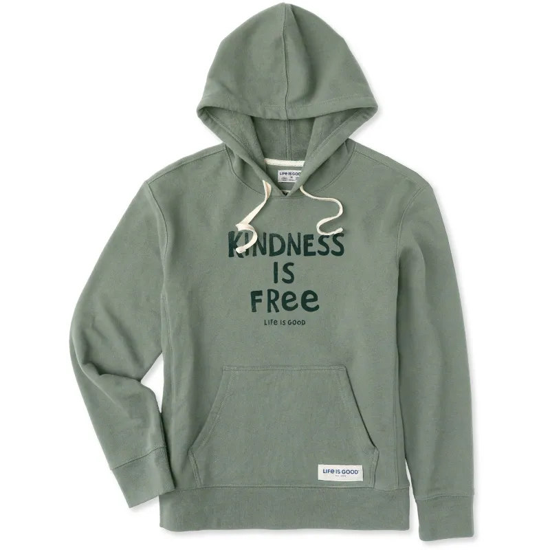 Women's Kindness is Free Simply True Fleece Hoodie sold by Life is Good