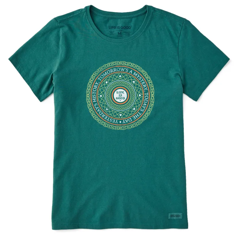 Women's Irish Wisdom Mandala Short Sleeve Crusher Tee sold by Life is Good