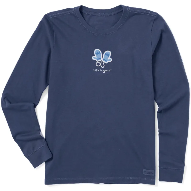 Women's Mittens Long Sleeve Crusher Tee made by Life is Good