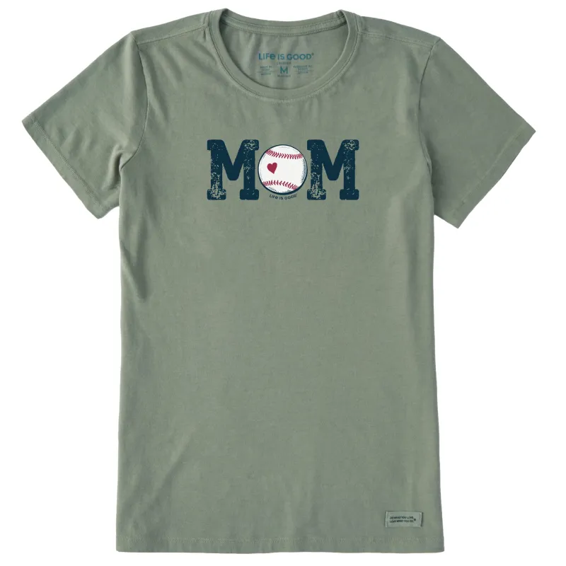 Women's Baseball Mom Short Sleeve Crusher Tee sold by Life is Good