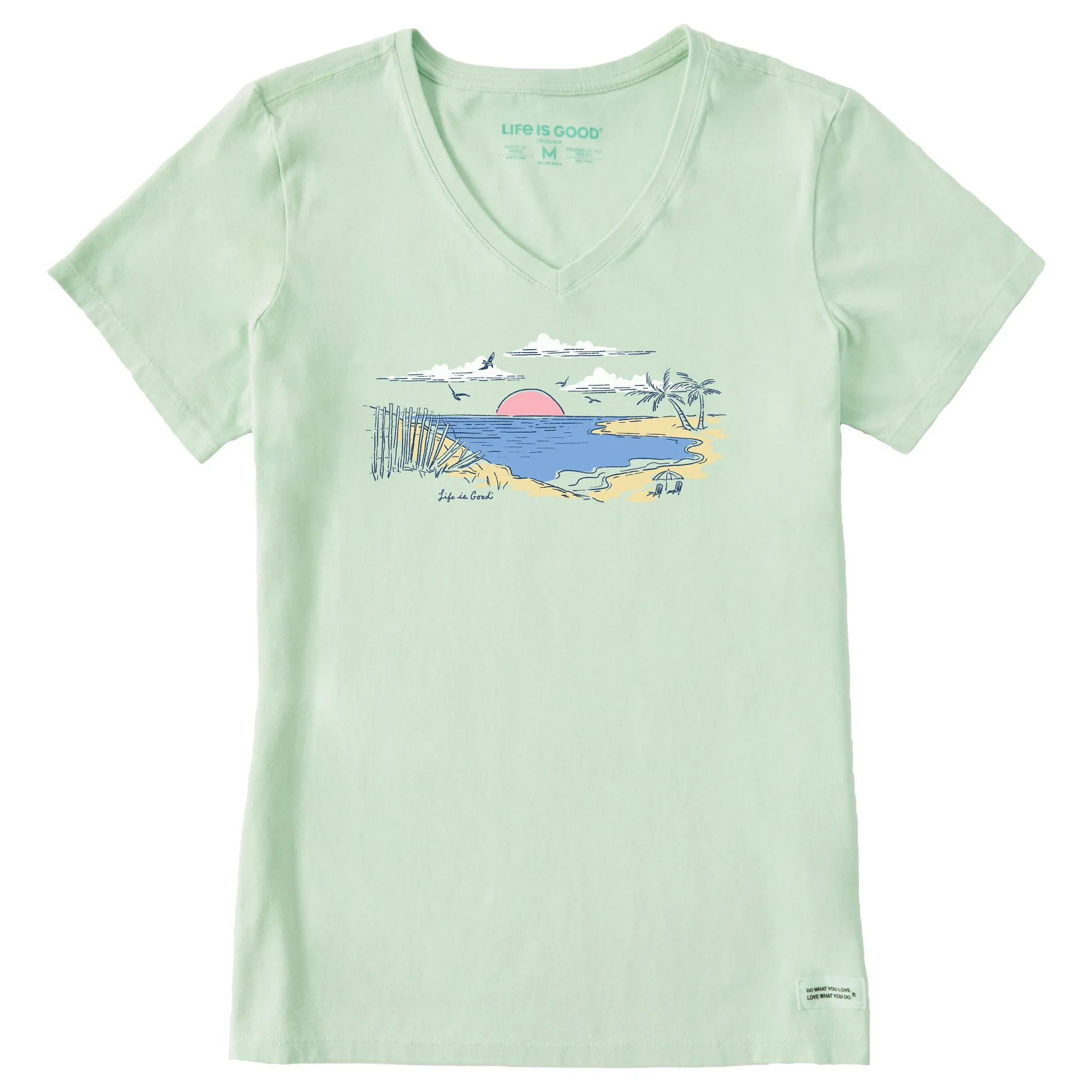Women's Secret Spot Short Sleeve Crusher-LITE Vee sold by Life is Good