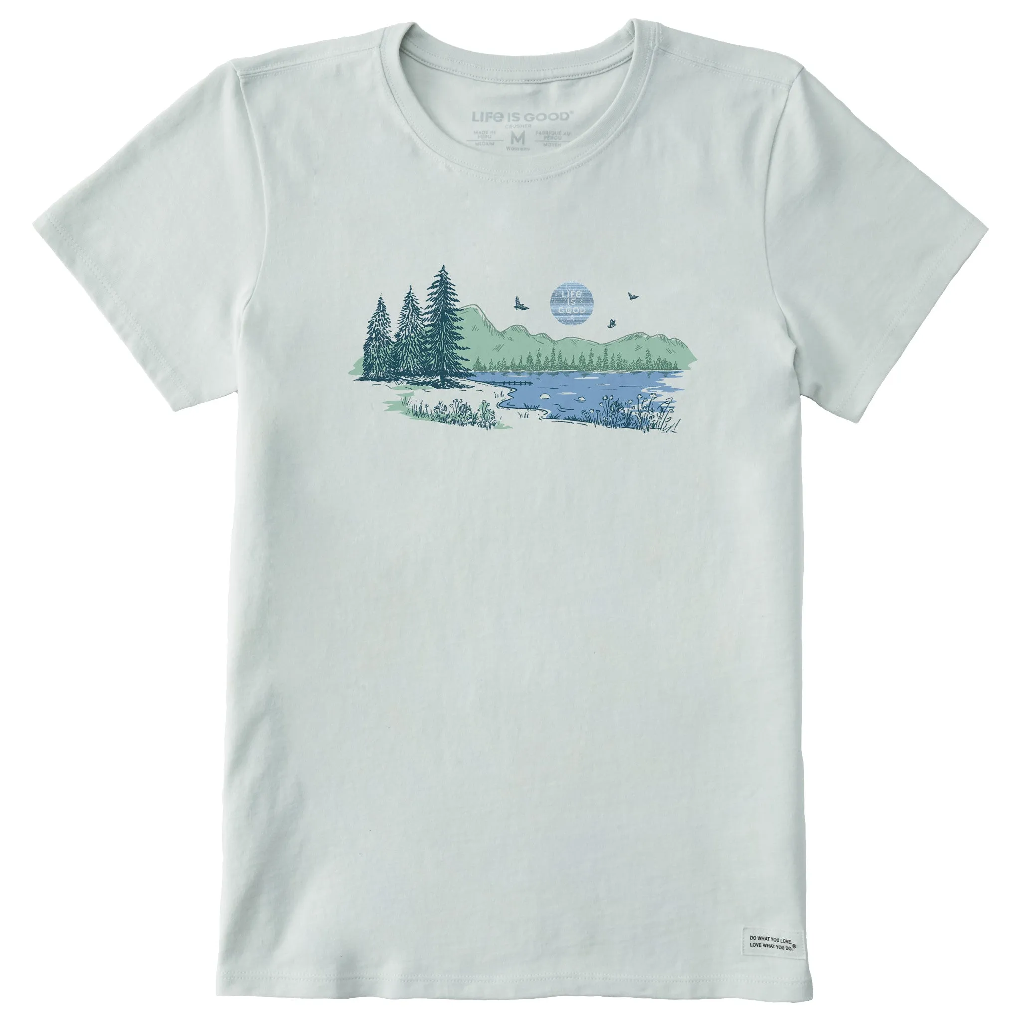 Women's Mountain Lake Short Sleeve Crusher Tee sold by Life is Good product image thumbnail 3