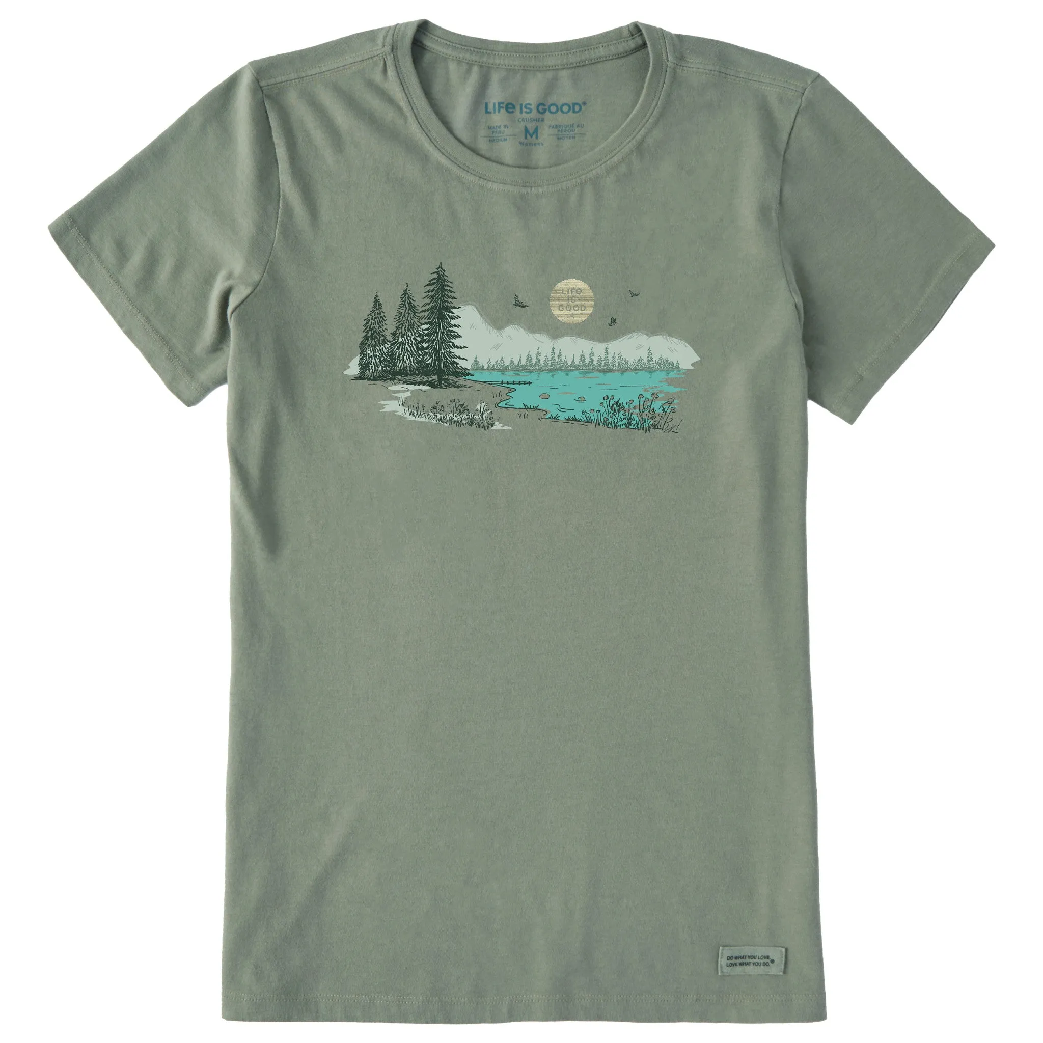 Women's Mountain Lake Short Sleeve Crusher Tee sold by Life is Good