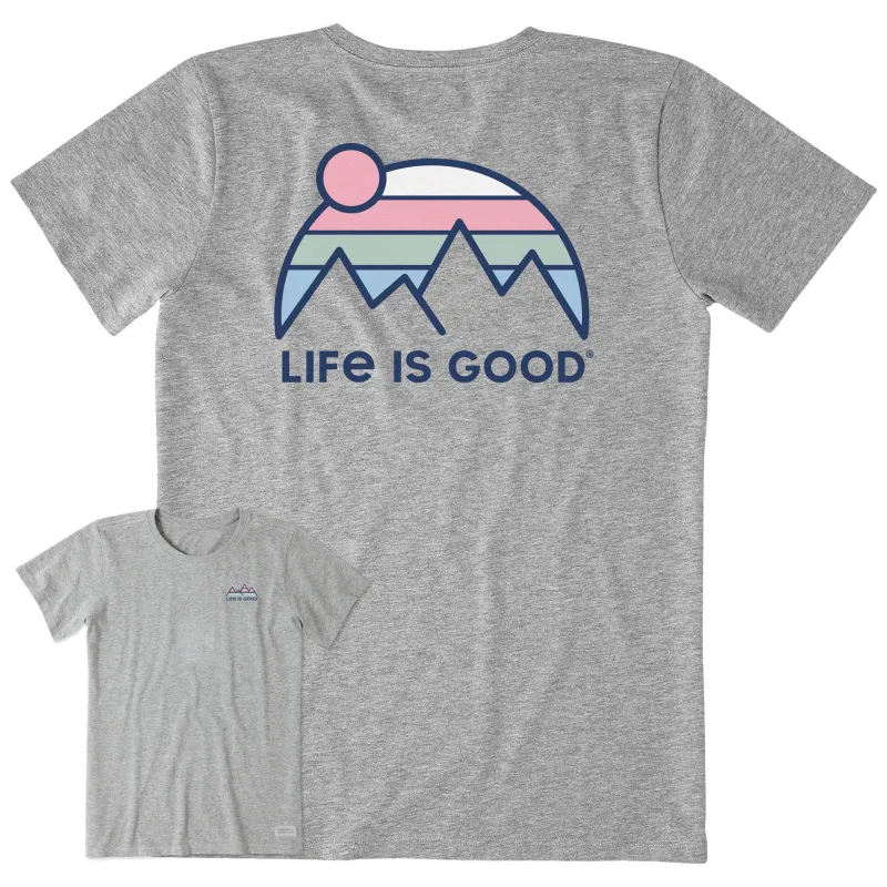 Women's Retro Mountains Short Sleeve Crusher Tee sold by Life is Good
