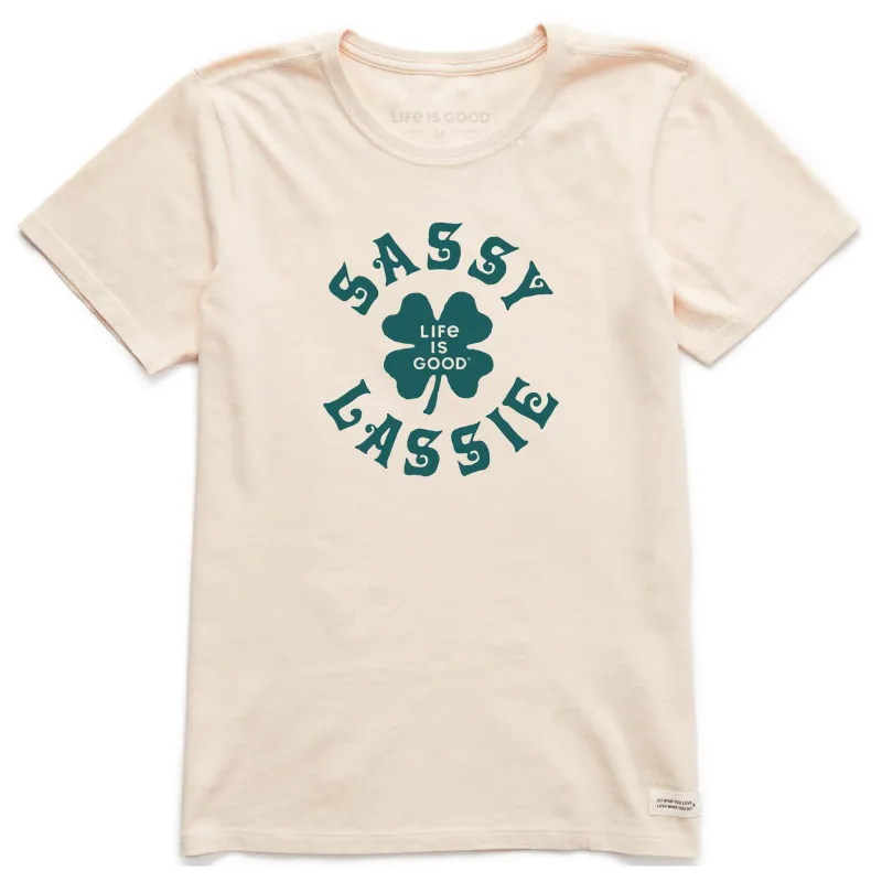 Women's Sassy Lassie Short Sleeve Crusher Tee sold by Life is Good