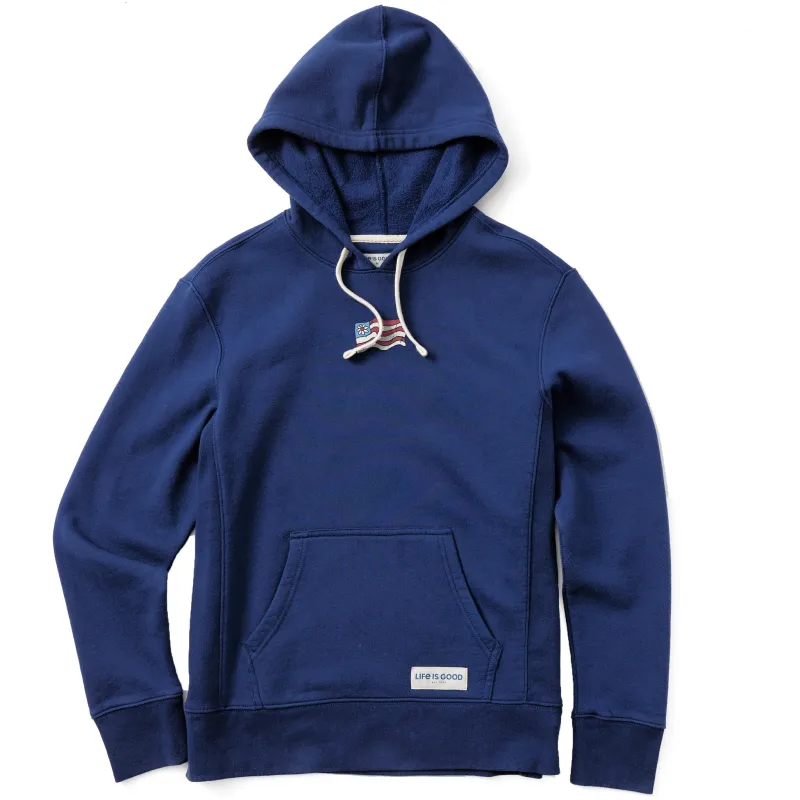 Women's Naive Daisy Flag Simply True Fleece Hoodie sold by Life is Good
