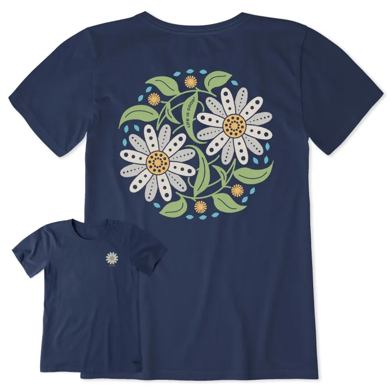 Women's Nordic Daisies Short Sleeve Tee sold by Life is Good
