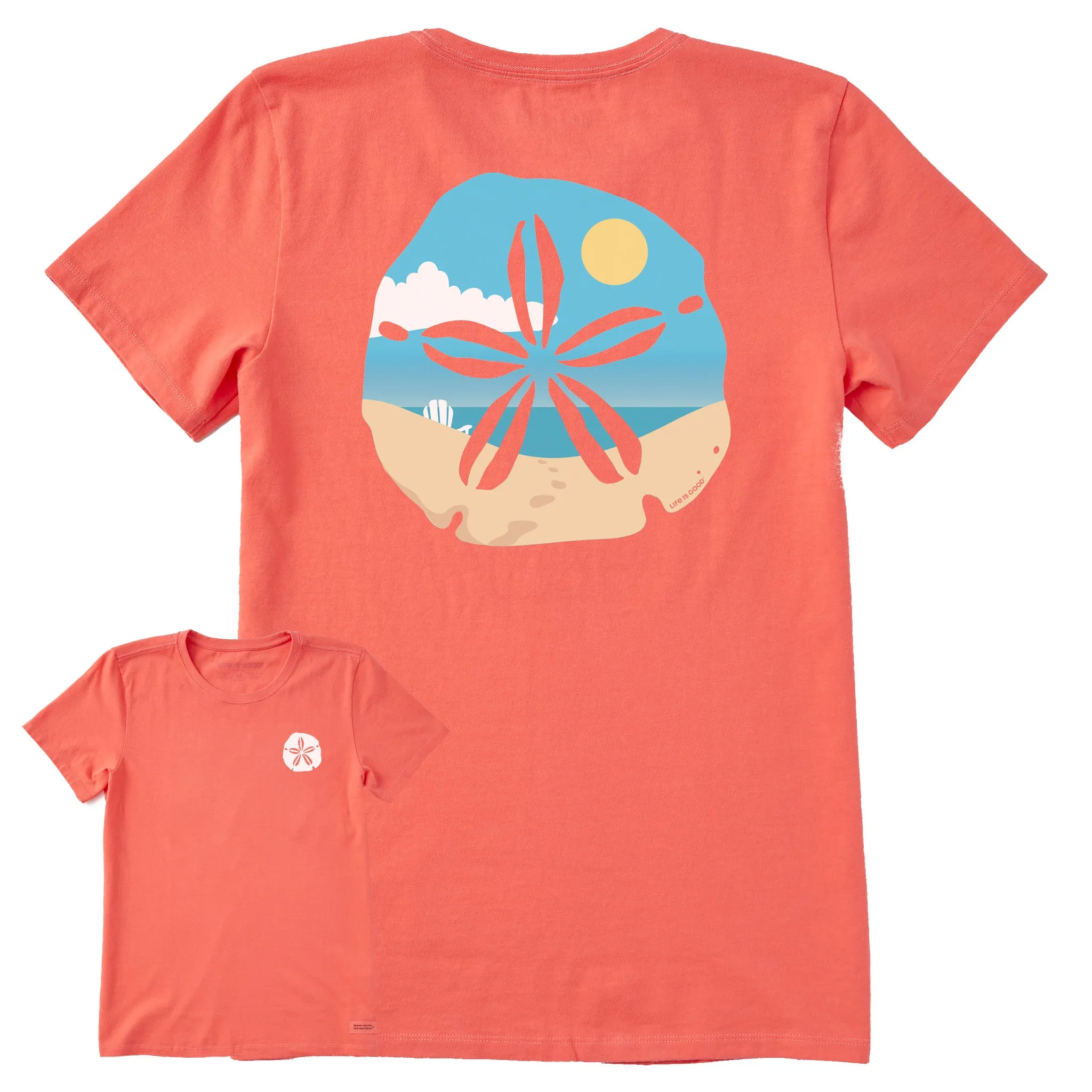 Women's Sand Dollar Beach Scene Short Sleeve Crusher Tee sold by Life is Good product image thumbnail 4