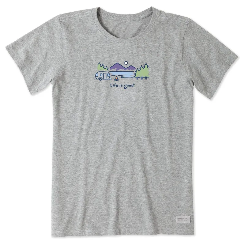 Women's Airstream Lakeside Short Sleeve Crusher Tee sold by Life is Good