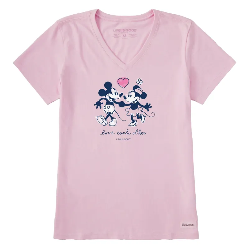 Women's Willie Love Each Other Short Sleeve Vee sold by Life is Good