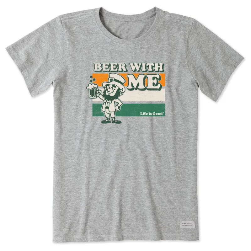 Women's Leprechaun Beer with Me Short Sleeve Tee sold by Life is Good