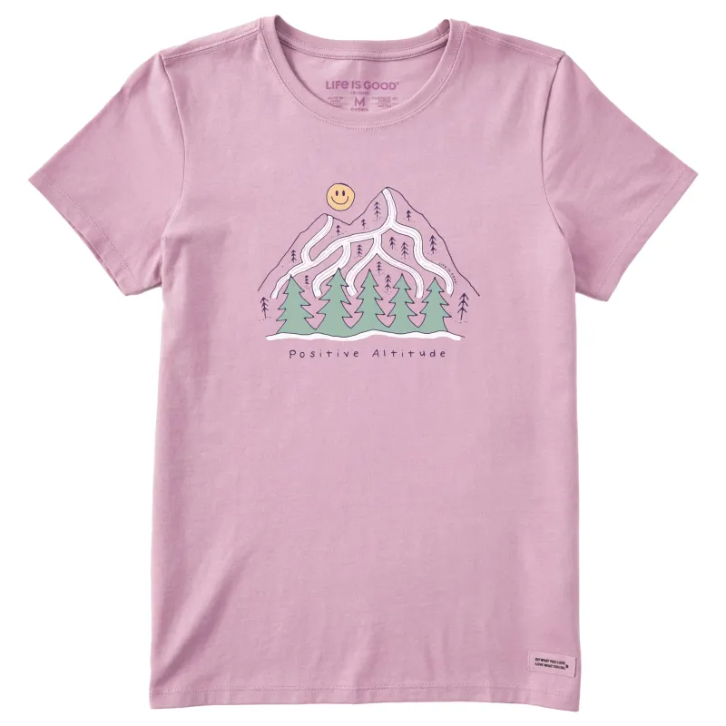 Women's Positive Altitude Mountain Short Sleeve Crusher Tee sold by Life is Good